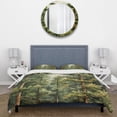 thumbnail image 3 of Designart "Pine Tree Euphony II" Landscapes Bedding Covert Set - Tree Pine Green Floral Bed Set With 2 Shams, 3 of 6