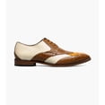 thumbnail image 3 of Stacy Adams Tristano Modified Bike Toe Oxford Shoes Tan Multi 25694-238, 3 of 8