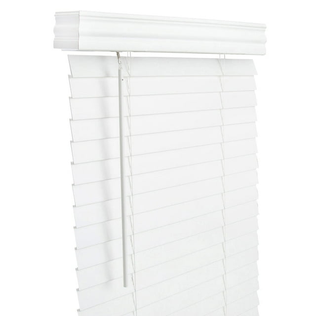 Persianas Living Accents de madera sintética de 5,08 cm, 86,36 cm de ancho x 152,4 cm de alto