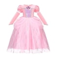 thumbnail image 1 of Vestido de princesa Ariel de La Sirenita de Disney, disfraces de Cosplay para niñas pequeñas, ropa para niños, fiesta de cumpleaños, 7-8T(140) Gao Jinjia LED, 1 of 2