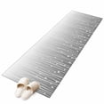 thumbnail image 2 of 2'x6' Rug Runners for Hallways Kitchen, Gray Flower Non Slip Entryway Beside Floor Carpet Runner, Geometric Stripe Gradient Branch Minimalist Laundry Room Bedroom Throw Rugs Mat for Family Pet, 2 of 8