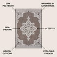 thumbnail image 3 of JONATHAN Y SANTA MONICA 5 x 8 Area Rug, Arden Vintage Medallion - Light Brown/Cream, SMB300D-5, 3 of 6