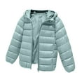 thumbnail image 3 of ZyeKqe Winter Coat Boys Girls Hooded Puffer Jackets Lightweight Warm down Coat Packable Snow Outerwear, 3 of 4