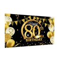 thumbnail image 1 of Bearachild Feliz cumpleaños telón de fondo banner fotografía fondo feliz cumpleaños banner Kits de decoración para fiestas 80 años, 1 of 6