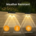 thumbnail image 5 of Peasur Solar Fence Lights, Outdoor Deck & Railing Lights, Waterproof LED Step Lighting for Yard, Patio, Stairs - Warm White, 5 of 7