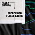 thumbnail image 4 of Batman Blanket, 50' x 60' Batman Forever Logo Silky Touch Sherpa Back Super Soft Throw Blanket, 4 of 5