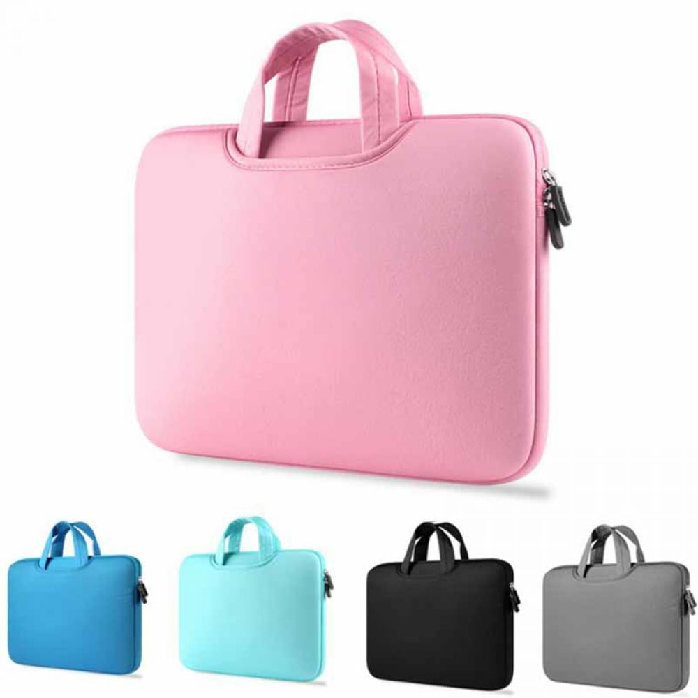 Pink Cat Meow Laptop Tablet Bag Tote Briefcase Computer Case Handbag Men Women Pounch