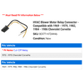 thumbnail image 2 of HVAC Blower Motor Relay Connector - Compatible with 1969 - 1979, 1982, 1984 - 1986 Chevy Corvette 1970 1971 1972 1973 1974 1975 1976 1977 1978 1985, 2 of 2