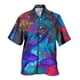 thumbnail image 1 of Camisas Hombre Camisa de solapa para hombre Camisa de manga corta de color casual de moda (Purple, XXL), 1 of 4