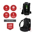 thumbnail image 5 of Atrix Ergo Backpack Vacuum VACBP1-PK – Pro Clean Kit with 10 HEPA Filters, Storage Bag & 25ft Extension Cord, 5 of 7