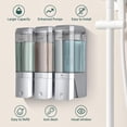 thumbnail image 2 of Dispensador de champú y acondicionador Glumzrk de 3 cámaras, 500 ml, 2 of 8