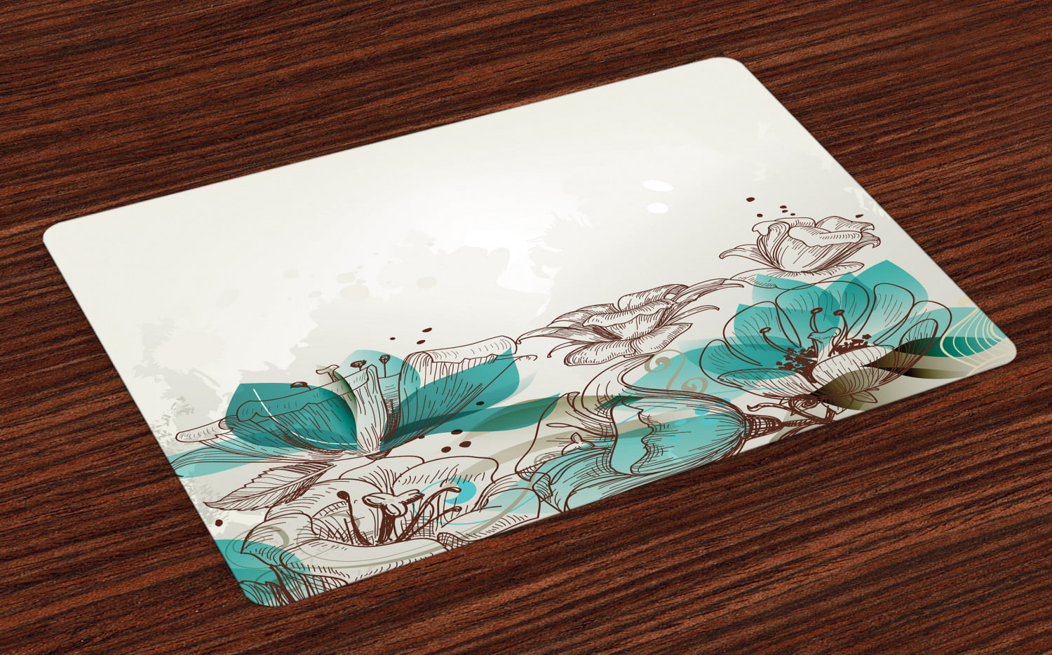 hibiscus dining room place mats