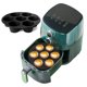 thumbnail image 2 of moldes para tartas de tamaño uniforme, accesorios para freidoras de aire, molde redondo para muffins, molde para horno microondas, molde para hornear, bandeja para hornear, molde para tartas, 7 pulg, 2 of 5