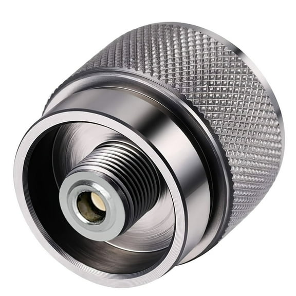 Propane to Butane Adapter - EN417 Lindal Valve Input, Durable Metal Construction, Compatible with LPG Tanks & Camping Stoves