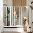 thumbnail image 5 of Baby Safety Gate, Baby Gates for Top Stairs Doorway, 29.5''- 40.5''Wide Pressure Mount, White, 5 of 10