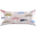 thumbnail image 3 of GZHJMY Mushroom Print Satin Pillowcase for Hair and Skin, Soft and Cozy Cooling Smooth Pillow Cover with Envelop Closure, Standard Size 20x26in Home Decor, 3 of 7