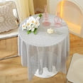 thumbnail image 4 of Lace Tablecloth,White Tablecloth,Embroidered Tablecloth,Round Table Cover,Hollowed-Out Tablecloth,Dining Tablecloth,Non-Slip Tablecloth,Home Table Decor,Table Cover,Tablecloth, 4 of 6