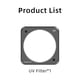 thumbnail image 1 of Lente De La Cámara Lente de filtro de cámara UV/CPL/ND/Star para DJI OSMO Action 2, reemplazo de vidrio, 1/4 Uds., 1 of 6