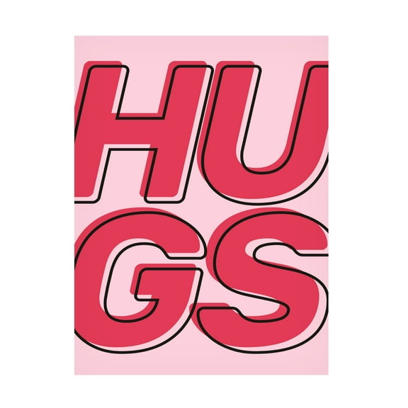 Trademark Fine Art Frankie KerrDineen Hugs Canvas Wall Art