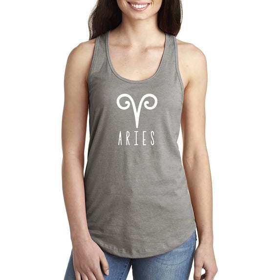 Aries Zodiac Sign Racerback Tank