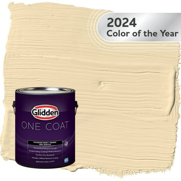 Glidden One Coat Limitless / Yellow Flat Exterior Paint with Primer, 1 Gallon