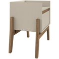 thumbnail image 4 of Manhattan Comfort Essence 1 Drawer Nightstand in Off White, 4 of 11