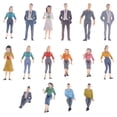 thumbnail image 1 of Miangastore Miniature Figures Abs For Model Railway 16Pcs, 1 of 8