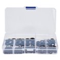thumbnail image 1 of 250Pcs Nylon Washers Black Flat Washer Assortment Kit Sealing Spacer Gasket for Household M2?M6, 1 of 5