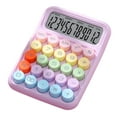 thumbnail image 4 of Calculadora de oficina Calculadora de 12 dígitos Pantalla de inclinación de 15 degree Calculadora de botón mecánico de mano Calculadora de escritorio para Púrpura Sunnimix Calculadora de escritorio, 4 of 8