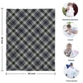 thumbnail image 4 of Gray Black Checkered Pattern Blanket,Comfortable Soft Flannel Throw Blanket,All Season,Warm Lightweight Blankets for Sofa Bed Couch Living Room Chair,30"x40", 4 of 4