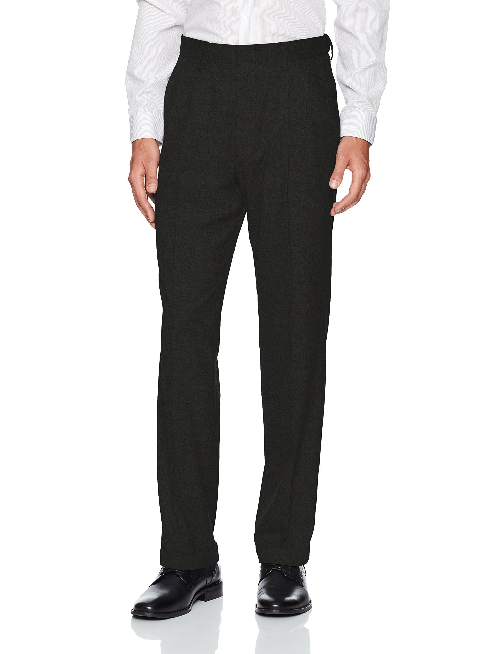 J.M. Haggar Mens Pants 42X32 Classic Fit Dress Stretch