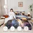 thumbnail image 4 of Erosebridal Chic Horse Queen Comforter Set, Garden Blossoms Bedding Comforter Set, 4 of 6