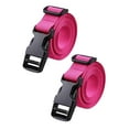 thumbnail image 4 of 2 piezas Carreras de carrito de golf correas de equipaje de nylon Práctico con la hebilla de liberación rápida Viajes de 39 pulgadas tiras de azotes Rosa rojo, 4 of 8