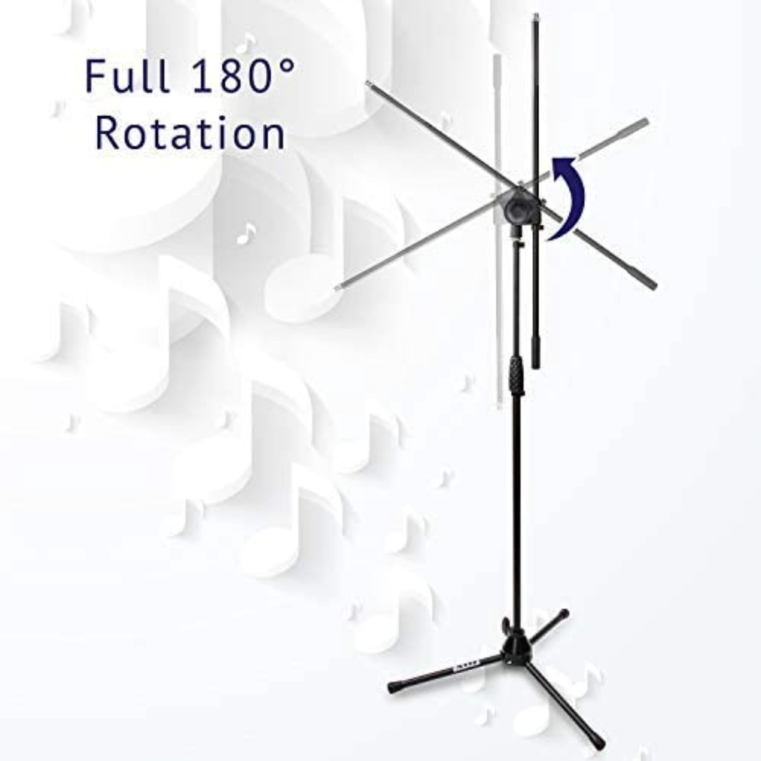 LyxPro Microphone Stand with Adjustable Height 38.5-66 inches & Boom Arm