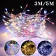 thumbnail image 4 of Guirnalda de luces LED de cobre de 3/5 metros, 100/200 luces LED, guirnalda de luces de hadas con forma de petardo para Navidad, bodas, fiestas, funciona con USB, 4 of 5