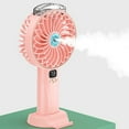 thumbnail image 3 of 4000mAh LCD Portable Handheld Spray Fan USB Rechargeable Mist Water Fan 5Speeds, 3 of 8
