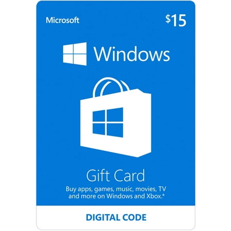 Windows Store Gift Card Digital $15 (ema