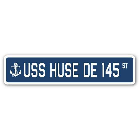 USS HUSE DE 145 Street Sign us navy ship veteran sailor gift