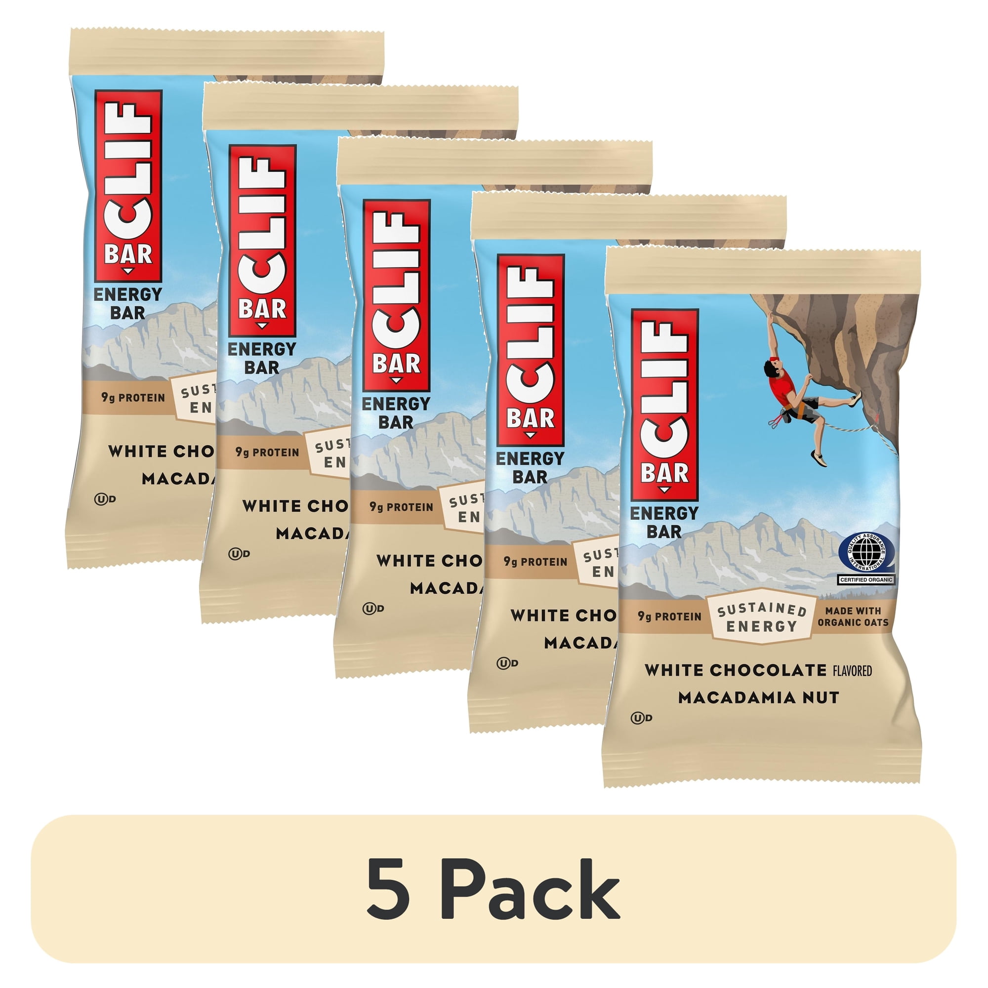 CLIF BAR Energy Protein Bars, White Chocolate Macadamia Nut, 1ct