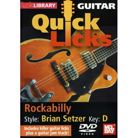 Quick Licks: Brian Setzer Rockabilly - Key: D (DVD)
