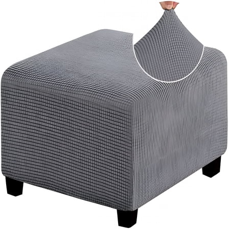 XIBUFE Ottoman Covers Slipcover 18 X 18/20X20/36 X 36 in Ottoman Covers Protector for Footrest Foot Stool Furniture Stretch Comfortable with Elastic Bottom Ottoman Cover