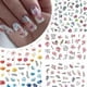 thumbnail image 3 of 9 Sheets Floral Nail Stickers Decals 3D Self-Adhesive Nail Decals Spring Floral Nail Art Supplies Charming Daisy Lea, 3 of 4