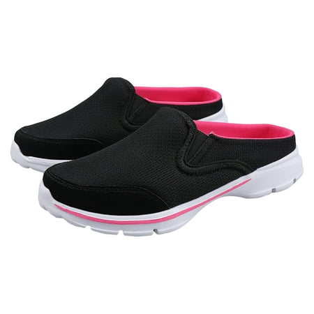 

GYUJNB Slip On Mules & Clogs for Womens Mens Light Open Back Shoes Comfort Walking Shoes Breathable Slippers Closed Toe Slides Size 6.5
