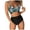 Green, variant on QUNYINEY Spaghetti Straps Swimsuit Women Bikinis V Neck Leopard Print Bathing Suit Two Piece Cross Swimsuit Sets