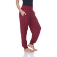 thumbnail image 3 of White Mark Pantalon de Jogging Harem Taille Haute pour Femmes, Lot de 2, 3 of 5