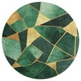 thumbnail image 2 of Colorful Marble Green Gilding Round Area Rugs for Bedroom Living Room, 3FT Soft Indoor Circle Carpets, Carpet Home Decor Floor Mat, 2 of 8