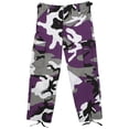 thumbnail image 1 of Rothco Kid's BDU Pants - Ultra Violet Camo, Small, 1 of 2
