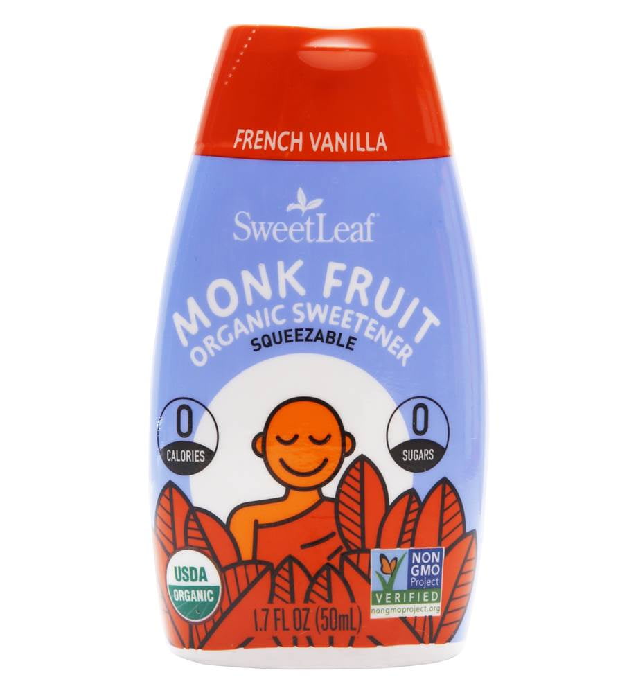 SweetLeaf Monk Fruit Squeezable Liquid Organic Sweetener French Vanilla 1.7 fl. oz