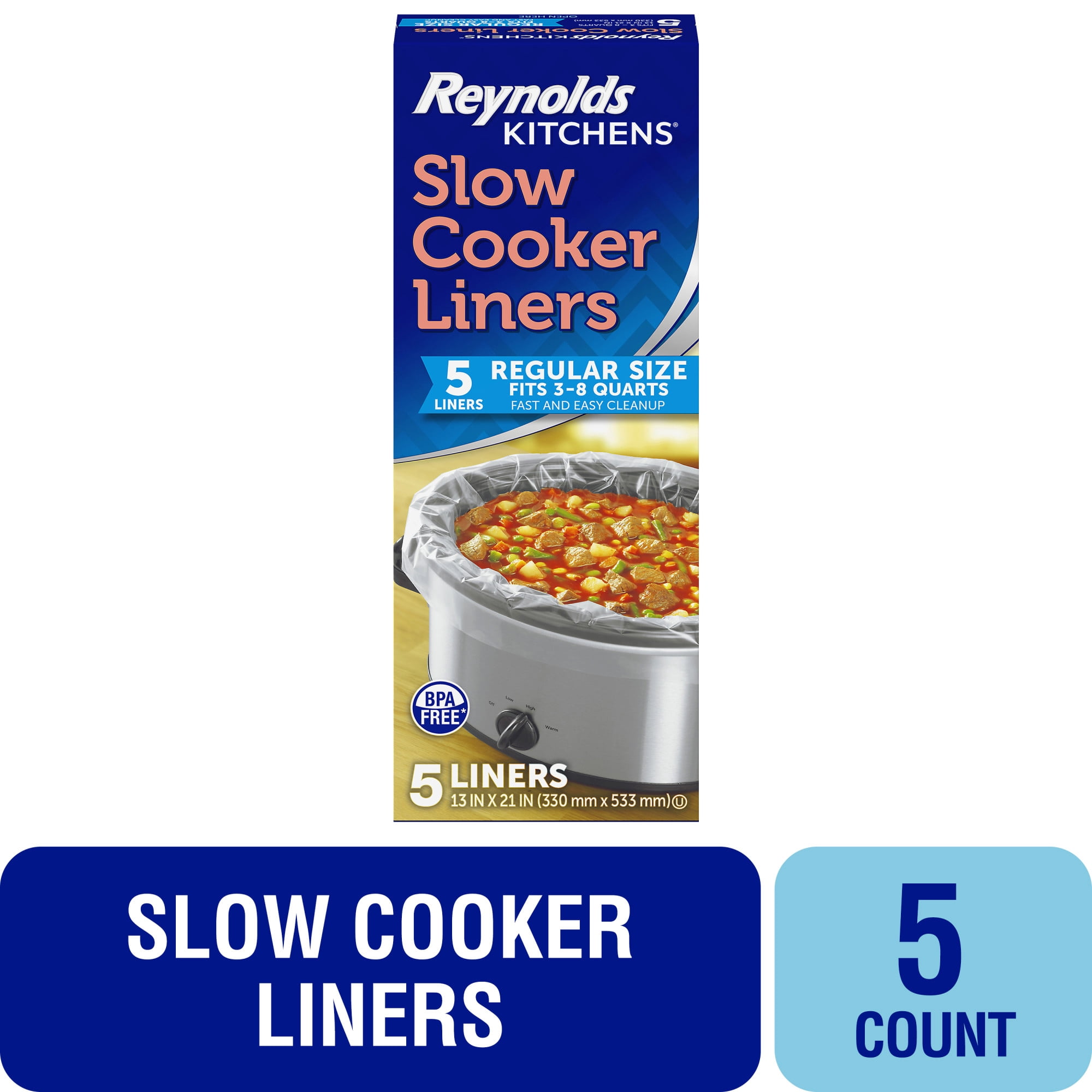 Reynolds KITCHENS スロークッカーライナー 小サイズ 5枚入×3 【公式通販】