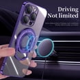 thumbnail image 3 of Funda Magnética Transparente De Lujo Para iPhone 11 12 Pro Max Carga Inalámbrica Con Soporte Invisible Cubierta Trasera, 3 of 4